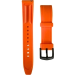 PULSERA SILICONE HIGH QUALITY ORANGE SIZE 20MM-22MM - Imagen 2