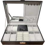 CAJA ORGANIZADORA PARA RELOJES Y JOYAS 8 PCS. EBX-8