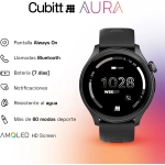 RELOJ INTELIGENTE CUBITT CON BLUETOOTH BK CT-AURA1 - Imagen 3
