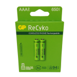 GP RECYKO BATTERIES AAA 650MAH 2PCS. GP65AAA-2APCEB2