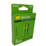 GP RECYKO BATTERIES AAA 650MAH 2PCS. GP65AAA-2APCEB2 - Imagen 2