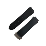 PULSERA SILICONE PREMIUM QUALITY FOR HUBLOT BLACK SIZE 25MM