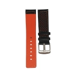 PULSERA CUERO PREMIUM QUALITY ORANGE SIZE 22MM - Imagen 3