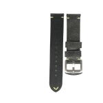 PULSERA CUERO PREMIUM QUALITY BLACK SIZE 20MM-22MM - Imagen 3