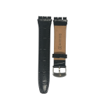 PULSERA CUERO HIGH QUALITY FOR SWATCH WATCHES BLACK SIZE 17MM-19MM - Imagen 3