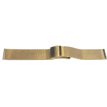 PULSERA ACERO INOX MALLA BROCHE DORADO SIZE 18MM-22MM - Imagen 2
