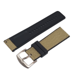 PULSERA RESINA/LONA PREMIUM QUALITY BEIGE SIZE 20MM-24MM - Imagen 3