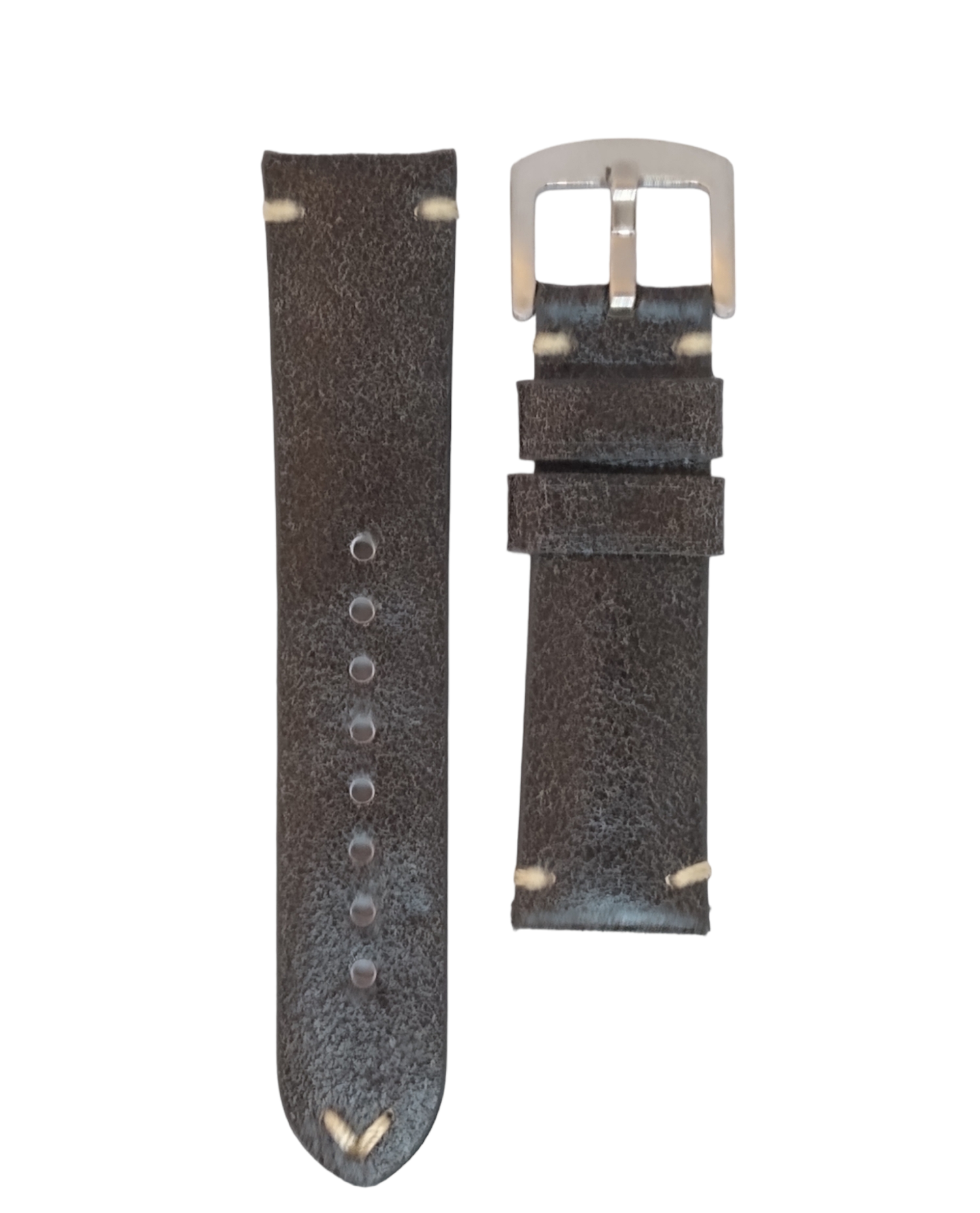 P19-14-NG.png PULSERA CUERO PREMIUM QUALITY BLACK SIZE 20MM-22MM - Imagen 1