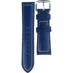 PULSERA CUERO PREMIUM QUALITY BLUE SIZE 22MM-24MM