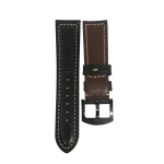 PULSERA CUERO PREMIUM QUALITY BLACK SIZE 22MM-24MM - Imagen 3