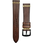 PULSERA CUERO PREMIUM QUALITY BROWN SIZE 20MM-22MM