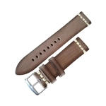 PULSERA CUERO PREMIUM QUALITY GREY SIZE 20MM-22MM