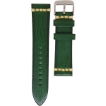 PULSERA CUERO PREMIUM QUALITY GREEN SIZE 20MM