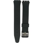 PULSERA SILICONE FOR SWATCH WATCH BLACK SIZE 17MM