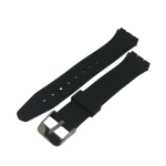 PULSERA SILICONE FOR SWATCH WATCH BLACK SIZE 17MM - Imagen 2