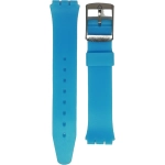 PULSERA SILICONE FOR SWATCH WATCH TURQUOISE SIZE 17MM - Imagen 2