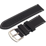 PULSERA CUERO PREMIUM QUALITY BLACK SIZE 22MM - Imagen 2