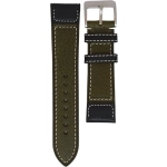 PULSERA CUERO PREMIUM QUALITY GREEN SIZE 22MM