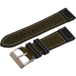 PULSERA CUERO PREMIUM QUALITY GREEN SIZE 22MM - Imagen 2