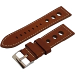 PULSERA CUERO PREMIUM QUALITY BROWN SIZE 20MM-24MM