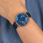 FOSSIL JACQUELINE BLUE DIAL LEATHER STRAP WATCH FOR WOMEN - Imagen 3