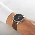 FOSSIL TOWNSMAN BROWN LEATHER STRAP WATCH FOR MEN - Imagen 3