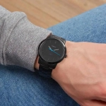 FOSSIL MINIMALIST SLIM THREE-HAND BLACK STAINLESS STEEL WATCH FOR MEN - Imagen 3