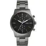 FOSSIL TOWNSMAN CHRONOGRAPH GUNMETAL BRACELET WATCH FOR MEN
