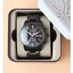 FOSSIL TOWNSMAN CHRONOGRAPH BLACK STAINLESS STEEL BRACELET WATCH FOR MEN - Imagen 3