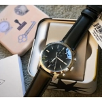 FOSSIL TOWNSMAN MULTIFUNCTION BLACK LEATHER STRAP WATCH FOR MEN - Imagen 3