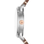 FOSSIL COMMUTER 3H DATE BROWN LEATHER STRAP WATCH FOR MEN - Imagen 2