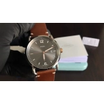 FOSSIL COMMUTER 3H DATE BROWN LEATHER STRAP WATCH FOR MEN - Imagen 3