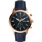 FOSSIL TOWNSMAN CHRONOGRAPH BLUE LEATHER WATCH FOR MEN