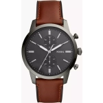 FOSSIL TOWNSMAN CHRONOGRAPH AMBER LEATHER WATCH FOR MEN