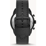 FOSSIL BRONSON CHRONOGRAPH BLACK LEATHER WATCH FOR MEN - Imagen 2