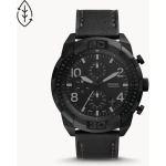 FOSSIL BRONSON CHRONOGRAPH BLACK LEATHER WATCH FOR MEN
