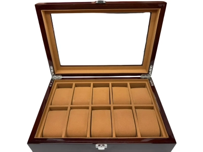 CAJA HQ ORGANIZADORA DE RELOJES MADERA 10 PCS. LBX-10