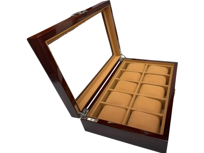 CAJA HQ ORGANIZADORA DE RELOJES MADERA 10 PCS. LBX-10 - Imagen 2