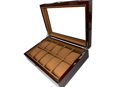 CAJA HQ ORGANIZADORA DE RELOJES MADERA 10 PCS. LBX-10 - Imagen 3
