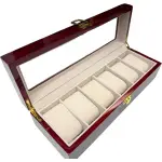 CAJA HQ ORGANIZADORA DE RELOJES MADERA 6 PCS. LBX-6