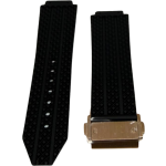 PULSERA SILICONE PREMIUM QUALITY FOR HUBLOT BLACK SIZE 26MM