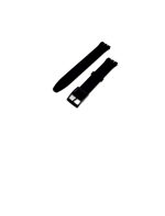 SILICONE STRAP FOR SWATCH SKIN BLACK COLOR SIZE 16MM - Imagen 2