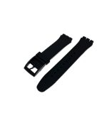 SILICONE STRAP FOR SWATCH NEW GENT, NEW CHRONO BLACK COLOR SIZE 19MM - Imagen 2