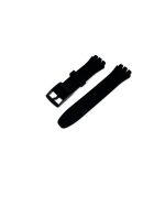 SILICONE STRAP FOR SWATCH CHRONO PLASTIC BLACK COLOR SIZE 20MM - Imagen 2