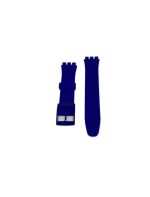 SILICONE STRAP FOR SWATCH NEW GENT, NEW CHRONO, IRONY CHRONO BLUE COLOR SIZE 19MM - Imagen 3