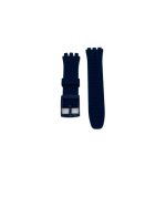 SILICONE STRAP FOR SWATCH CHRONO PLASTIC DARK BLUE COLOR SIZE 20MM - Imagen 3