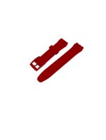 SILICONE STRAP FOR SWATCH NEW GENT, NEW CHRONO, RED COLOR SIZE 19MM - Imagen 2