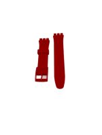 SILICONE STRAP FOR SWATCH NEW GENT, NEW CHRONO, RED COLOR SIZE 19MM - Imagen 3