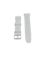SILICONE STRAP FOR SWATCH CHRONO PLASTIC WHITE COLOR SIZE 20MM - Imagen 3