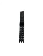 STAINLESS STEEL STRAP BLACK FOR SWATCH IRONY CHRONO, BIG, AUTOMATIC SIZE 19MM - Imagen 2